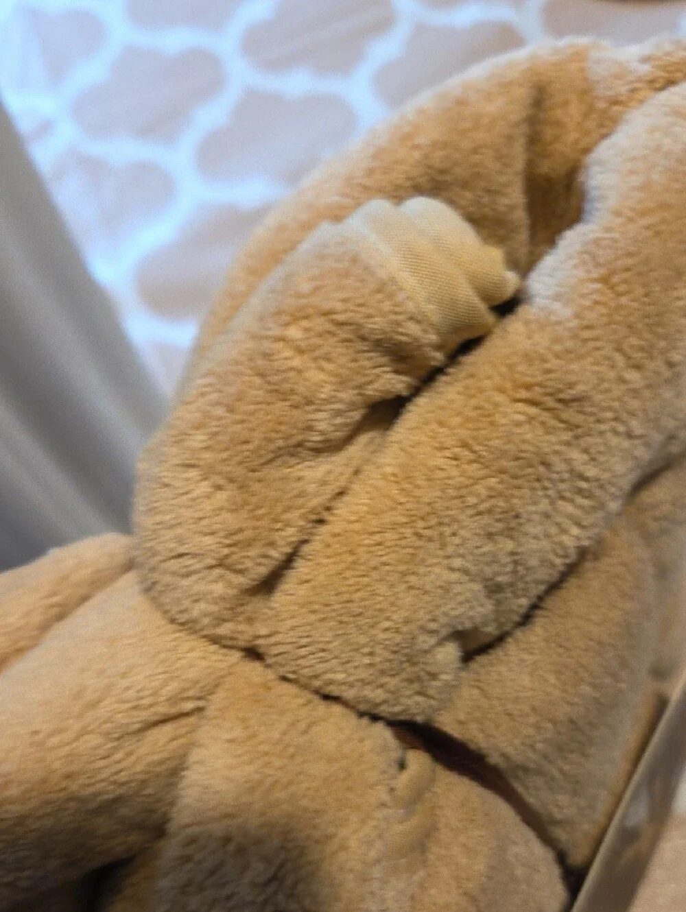 Louis Vuitton Embroidered Tan Plush Towel Set